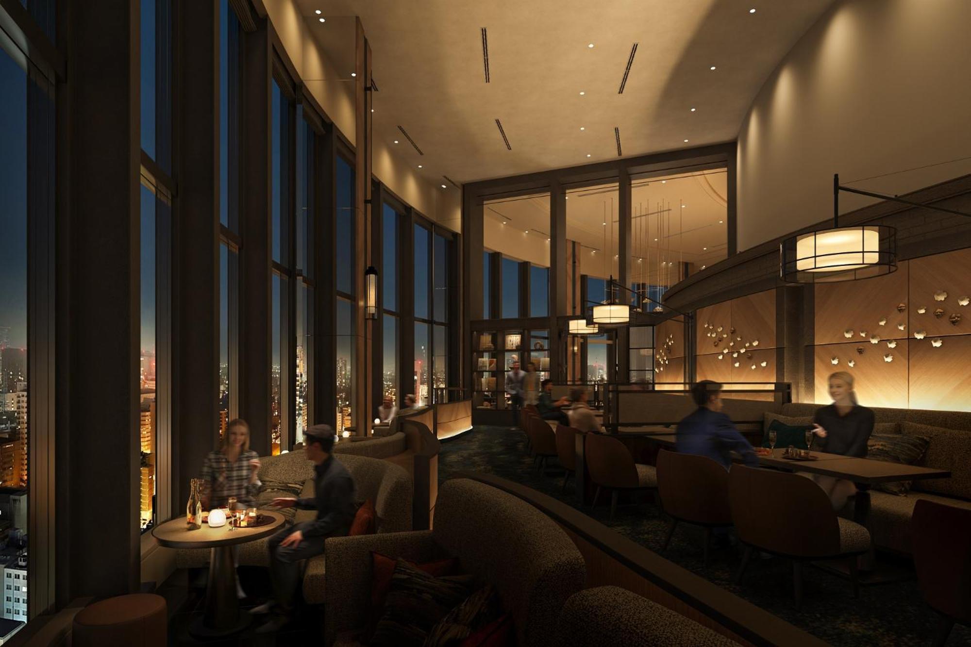 Sapporo Prince Hotel Pokoj fotografie The lounge at the top of the tower